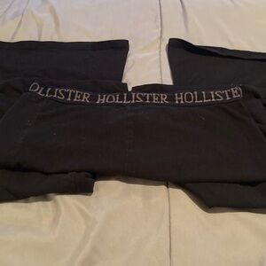 Hollister Womens Black Flare Leggings Medium Long